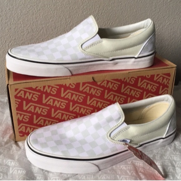 flower checkered vans